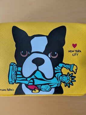 Marc Tetro Boston Terrier Statue of Liberty pouch